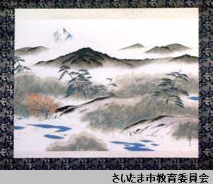 氷川神社横山大観作「秋色武蔵国」の写真