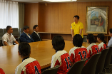 0731関東女子硬式野球リーグモンスターレディース選手表敬訪問