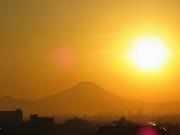 201712ブレイクショット2富士山と夕日1
