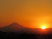 201712ブレイクショット4富士山と夕日3