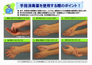 手指消毒を使用する際のポイント