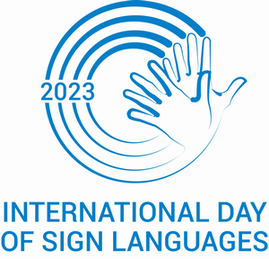 手話言語の国際デーのロゴ