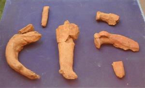 本杢南古墳　人物埴輪破片