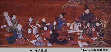 天満宮絵馬「寺子屋図」の写真