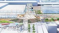大宮駅グランドセントラルステーション（GCS）化構想が目指す整備後の新東西通路～交流広場付近のイメージ（案）